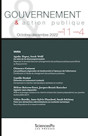 Gouvernement et action publique, v. 11, no 04